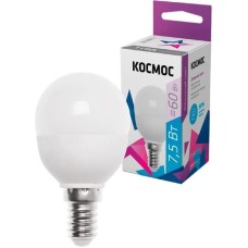 Лампа светодиодная КОСМОС LKECLED7.5WGL45E1465