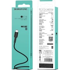 Кабель Type-C BOROFONE (6957531099475) BX16 USB-Type-C 2A 1m черный