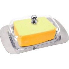 Масленка AGNESS 912-001 с пластиковой крышкой НЖС 19*7*12см