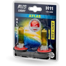 AVS Галогенная лампа /ATLAS ANTI-FOG/желтый H11.12V.55W.блистер 2шт