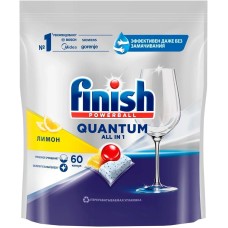 Таблетки для ПММ FINISH Powerball Quantum All in 1 60шт