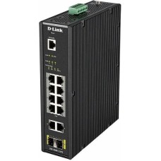D-LINK Коммутатор DIS-200G-12PS/A 10x1Гбит/с 2SFP 8PoE 240W управляемый