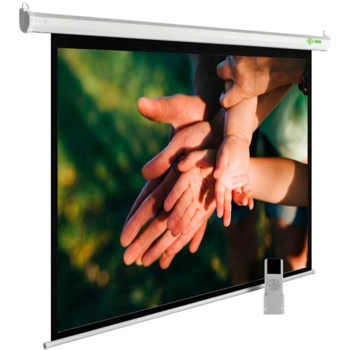 CACTUS Экран 280x280см MotoExpert CS-PSME-280x280-WT 1:1 настенно-потолочный рулонный белый (моторизованный привод)