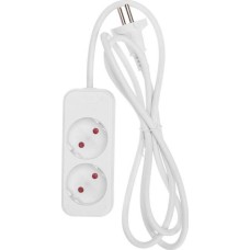 REXANT Удлинитель STANDARD 2 гнезда, 1,5м, 2х1,0мм², б/з, белый