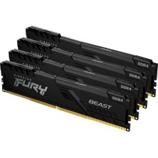 KINGSTON Память DDR4 4x8GB 3600MHz KF436C17BBK4/32 Fury Beast Black RTL Gaming PC4-28800 CL17 DIMM 288-pin 1.35В kit single rank с радиатором Ret