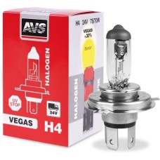 AVS Галогенная лампа Vegas H4.24V.75/70W.1шт