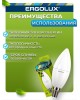 Лампочка светодиодная ERGOLUX (13167) LED-C35-9W-E14-3K
