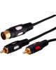 Кабель RCA REXANT (17-0105) 2 RCA - 2 RCA 3 м черный