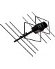 Телевизионная антенна наружная Дельта Н118АF 5V б/к (активная, DVB-T2, без б/п, 28-32 дБ, коробка)