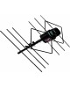 Телевизионная антенна наружная Дельта Н118АF 5V б/к (активная, DVB-T2, без б/п, 28-32 дБ, коробка)