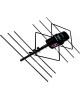Телевизионная антенна наружная Дельта Н118АF 5V б/к (активная, DVB-T2, без б/п, 28-32 дБ, коробка)