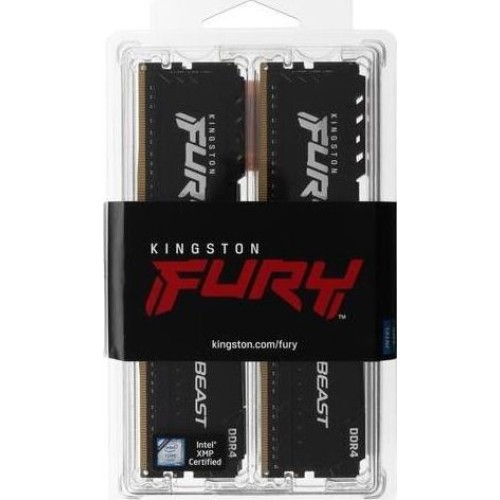 KINGSTON Память DDR4 4x8GB 3600MHz KF436C17BBK4/32 Fury Beast Black RTL Gaming PC4-28800 CL17 DIMM 288-pin 1.35В kit single rank с радиатором Ret KINGSTON Память DDR4 4x8GB 3600MHz KF436C17BBK4/32 Fury Beast Black RTL Gaming PC4-28800 CL17 DIMM 288-pin 1.35В kit single rank с радиатором Ret