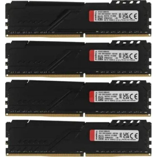 KINGSTON Память DDR4 4x8GB 3600MHz KF436C17BBK4/32 Fury Beast Black RTL Gaming PC4-28800 CL17 DIMM 288-pin 1.35В kit single rank с радиатором Ret KINGSTON Память DDR4 4x8GB 3600MHz KF436C17BBK4/32 Fury Beast Black RTL Gaming PC4-28800 CL17 DIMM 288-pin 1.35В kit single rank с радиатором Ret
