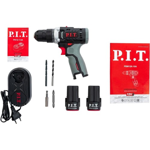 P.I.T. Дрель безударная PBM12K-10A/2 патрон:быстрозажимной реверс (кейс в комплекте) P.I.T. Дрель безударная PBM12K-10A/2 патрон:быстрозажимной реверс (кейс в комплекте)