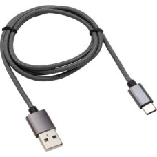 Дата-кабель REXANT (18-1896) Кабель USB-Type-C/3A/nylon/grafit/1m/REXANT