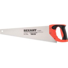 Ножовка REXANT (12-8215) Ножовка по дереву Зубец 500мм, 7-8 TPI, каленый зуб 2D, двухкомпонентная рукоятка