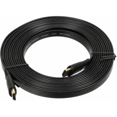 NONAME Кабель аудио-видео High Speed ver.1.4 Flat HDMI (m)/HDMI (m) 5м. позолоч.конт. черный