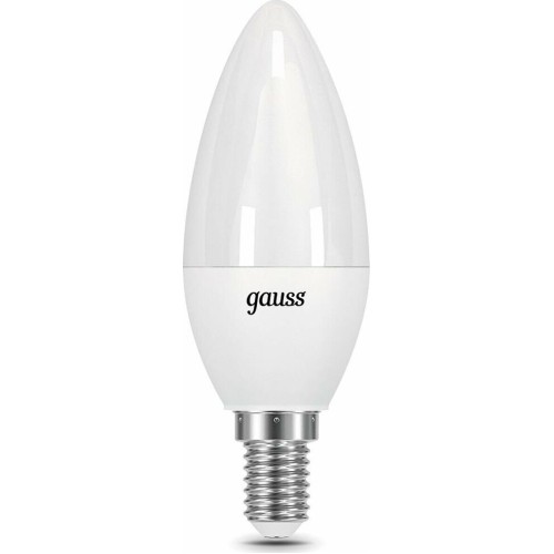 GAUSS Лампа светодиодная Black 6.5Вт цок.:E14 свеча 220B 4100K св.свеч.бел.нейт. C37 (упак.:10шт) (103101207)