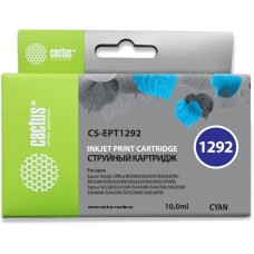 CACTUS Картридж струйный CS-EPT1292 T1292 голубой (10мл) для Epson B42/BX305/BX305F/BX320/BX525/BX625/SX420/SX425/SX525/SX621