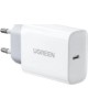 UGREEN Сетевое зарядное устройство CD127 (70161) PD 30W USB-C Wall Charger EU. Цвет: белый
