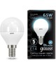 GAUSS Упаковка ламп LED E14, шар, 6.5Вт, 10 шт. [105101207]