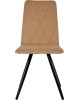 Стул обеденный POLINI Home Rio SM, бежевый-черный (2 кор.)