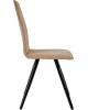 Стул обеденный POLINI Home Rio SM, бежевый-черный (2 кор.)