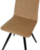 Стул обеденный POLINI Home Rio SM, бежевый-черный (2 кор.)