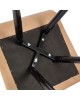 Стул обеденный POLINI Home Rio SM, бежевый-черный (2 кор.)