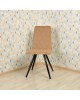 Стул обеденный POLINI Home Rio SM, бежевый-черный (2 кор.)