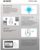 A4TECH Мышь беспроводная Fstyler FB35, Bluetooth/Радио, оптическая, USB, 2000dpi, белый и серый [fb35 icy white]