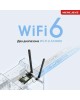 MERCUSYS Сетевой адаптер Wi-Fi + Bluetooth MA80XE AX3000 PCI Express (ант.внеш.несъем.) 2ант