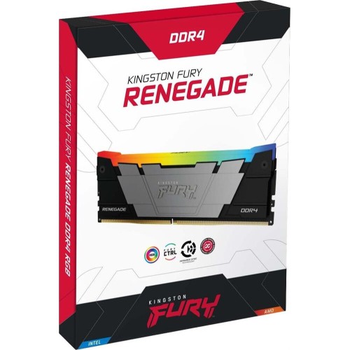 KINGSTON Память DDR4 8GB 3600MHz KF436C16RB2A/8 Fury Renegade RGB RTL Gaming PC4-28800 CL16 DIMM 288-pin 1.35В dual rank с радиатором Ret KINGSTON Память DDR4 8GB 3600MHz KF436C16RB2A/8 Fury Renegade RGB RTL Gaming PC4-28800 CL16 DIMM 288-pin 1.35В dual rank с радиатором Ret
