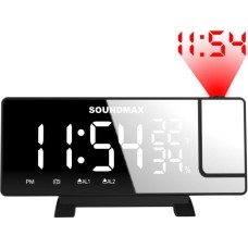 РАДИОЧАСЫБУДИЛЬНИК SOUNDMAX SM-1523U(чёрный)