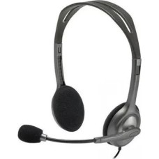 Гарнитура LOGITECH Headset H111 Stereo Grey (1 x 3.5мм, кабель 1.8м) (981-000594)