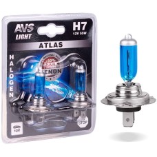 AVS Галогенная лампа ATLAS/5000К/ H7.12V.55W.блистер 2шт