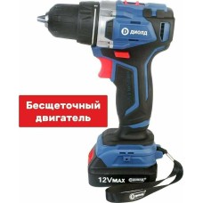 ДИОЛД Дрель-шуруповерт ДЭА-12 ЛИ-08 аккум. патрон:быстрозажимной (кейс в комплекте) (10022152)
