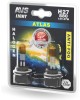 AVS Галогенная лампа /ATLAS ANTI-FOG/желтый H27/880.12V.27W.блистер 2шт
