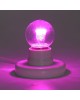 NEON-NIGHT Ретро-лампа светодиодная, диаметр 45мм, E27, 6 LED, 2Вт, РОЗОВЫЙ, прозрачная колба, 230В