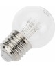 NEON-NIGHT Ретро-лампа светодиодная, диаметр 45мм, E27, 6 LED, 2Вт, РОЗОВЫЙ, прозрачная колба, 230В