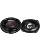 JVC Колонки автомобильные CS-DR6950H 800Вт 86дБ 4Ом 15x23см (6x9дюйм) (ком.:2кол.) коаксиальные пятиполосные