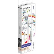 Наушники EXPLOYD (EX-HP-1474) 3.5mm/белый/1.2М/Easy