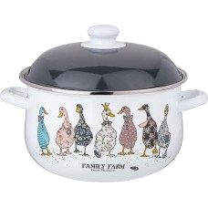 Кастрюля AGNESS 934-624 FAMILY FARM 5.0л