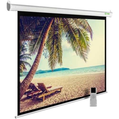CACTUS Экран 360x360см MotoExpert CS-PSME-360x360-WT 1:1 настенно-потолочный рулонный белый (моторизованный привод)