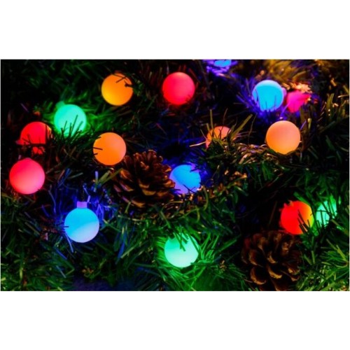 Электрогирлянды NEON-NIGHT (303-549) Гирлянда LED - шарики д.18мм 5 м RGB Электрогирлянды NEON-NIGHT (303-549) Гирлянда LED - шарики д.18мм 5 м RGB