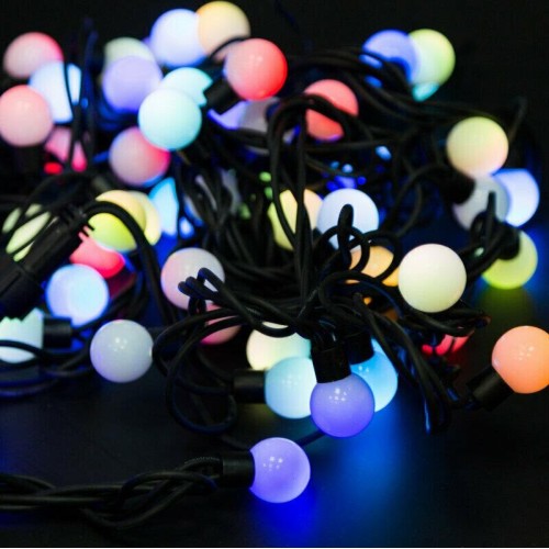 Электрогирлянды NEON-NIGHT (303-549) Гирлянда LED - шарики д.18мм 5 м RGB Электрогирлянды NEON-NIGHT (303-549) Гирлянда LED - шарики д.18мм 5 м RGB