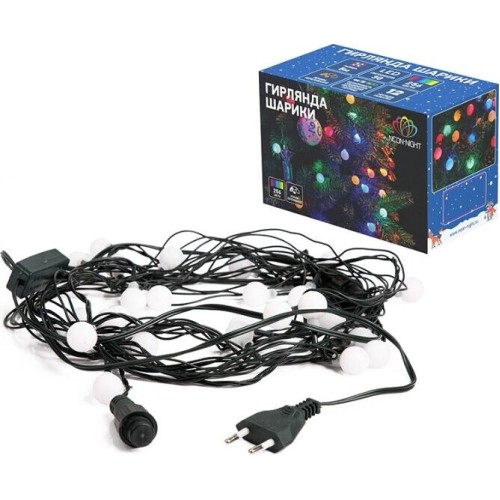 Электрогирлянды NEON-NIGHT (303-549) Гирлянда LED - шарики д.18мм 5 м RGB Электрогирлянды NEON-NIGHT (303-549) Гирлянда LED - шарики д.18мм 5 м RGB