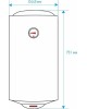Водонагреватель накопительный электрический THERMEX TITANIUMHEAT 80 V