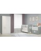 Шкаф POLINI Шкаф двухсекционный Polini kids French 1230, Teddy, белый-серый (2кор)