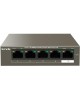 Коммутатор TENDA TEF1105P-4-38W серый